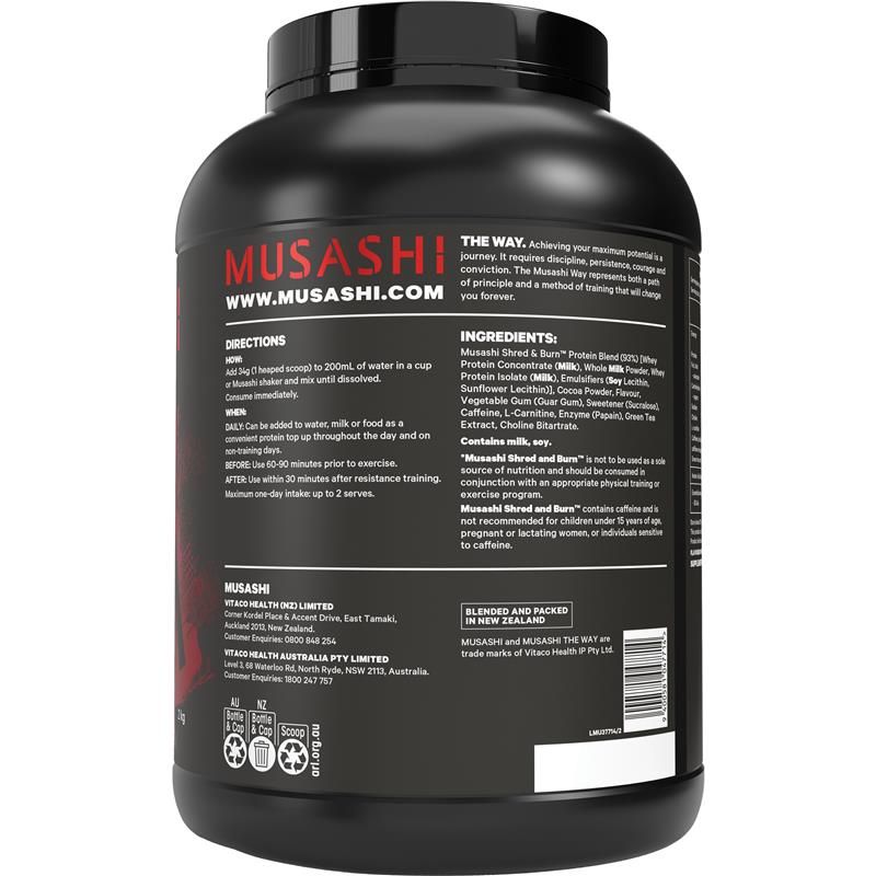 Load image into Gallery viewer, Musashi Shred And Burn Chocolate 2kg

