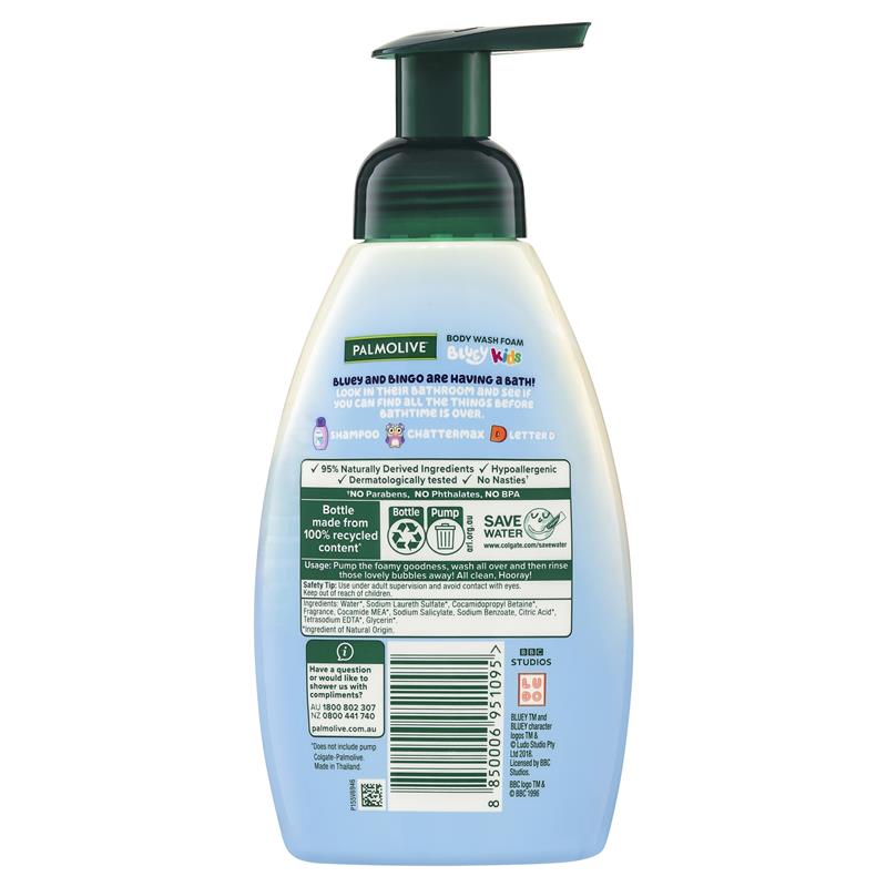 Load image into Gallery viewer, Palmolive Kids Bluey Body Wash Foam Cheeky Berry 400ml
