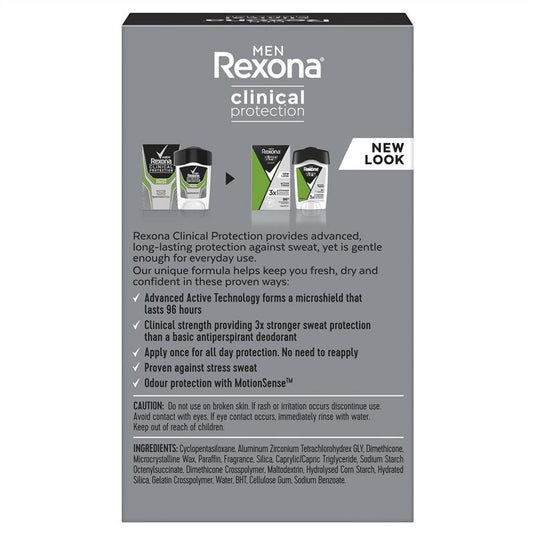 Rexona Men Clinical Protection Antiperspirant Cream Stick Active Fresh 45ml