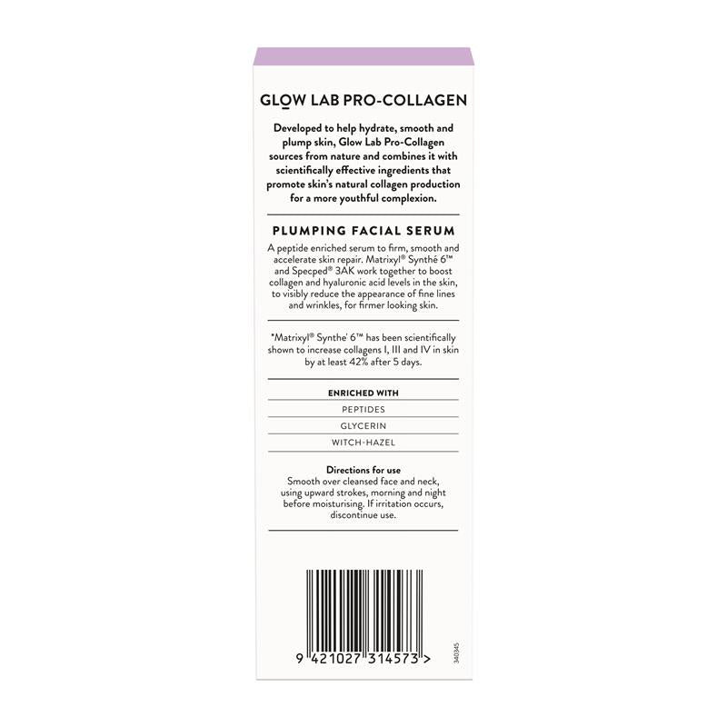 Load image into Gallery viewer, Glow Lab Pro Collagen Plumping Facial Serum 30ml

