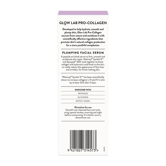 Glow Lab Pro Collagen Plumping Facial Serum 30ml