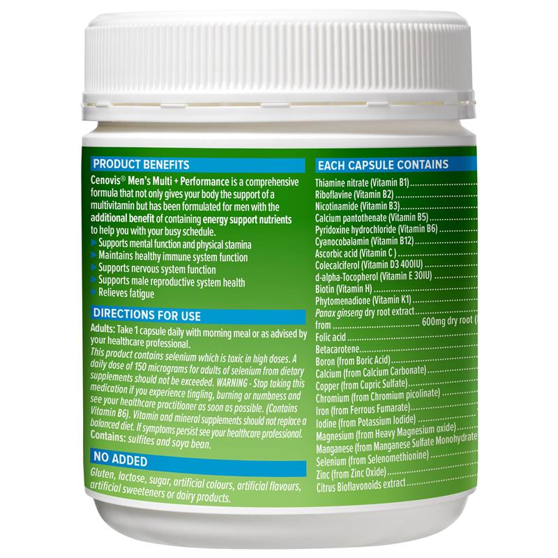 Load image into Gallery viewer, Cenovis Once Daily Mens Multi + Performance 150 Capsules
