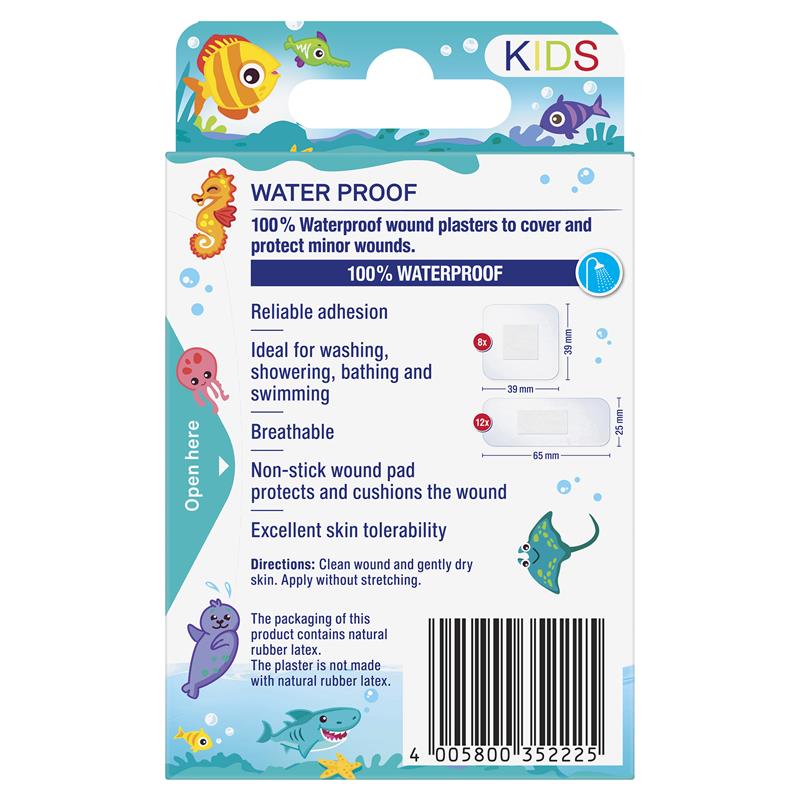 Load image into Gallery viewer, Elastoplast Kids Waterproof Strips 20 Pack
