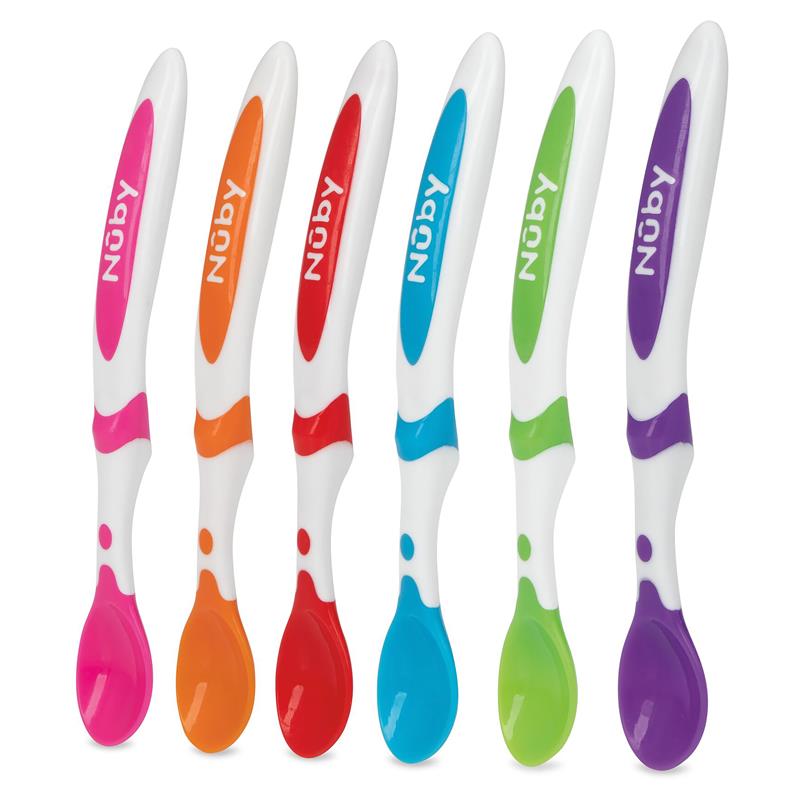 Load image into Gallery viewer, Nuby Weaning Spoons 6 Pack
