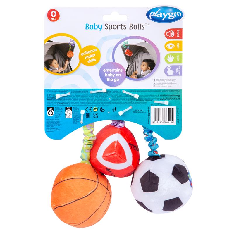 Load image into Gallery viewer, Playgro Baby Sports Ball Trio
