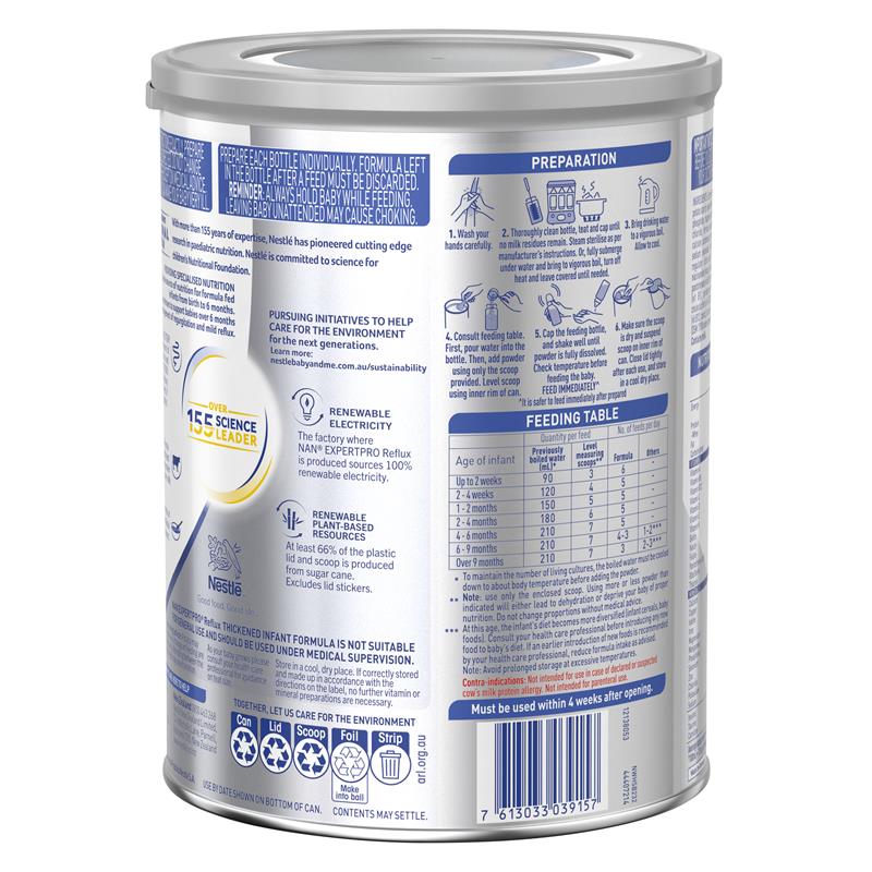 Load image into Gallery viewer, Nestle NAN Reflux Baby Infant Formula for Regurgitation, From Birth to 12 Months – 800g
