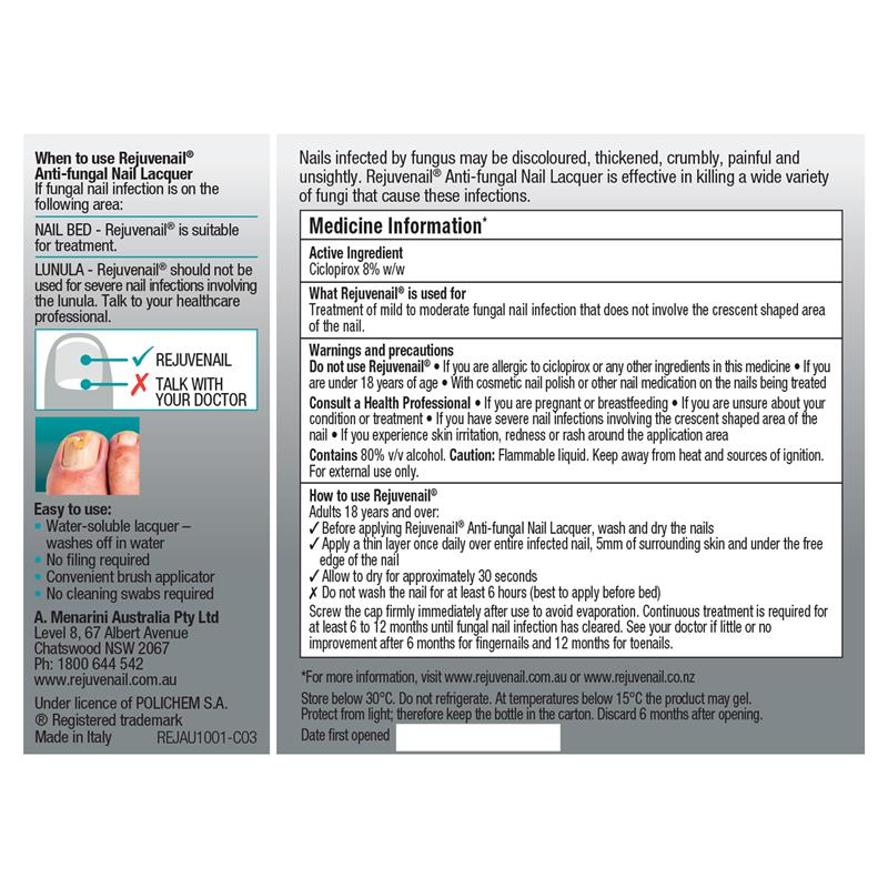 Load image into Gallery viewer, Rejuvenail Antifungal Nail Solution 6.6ml
