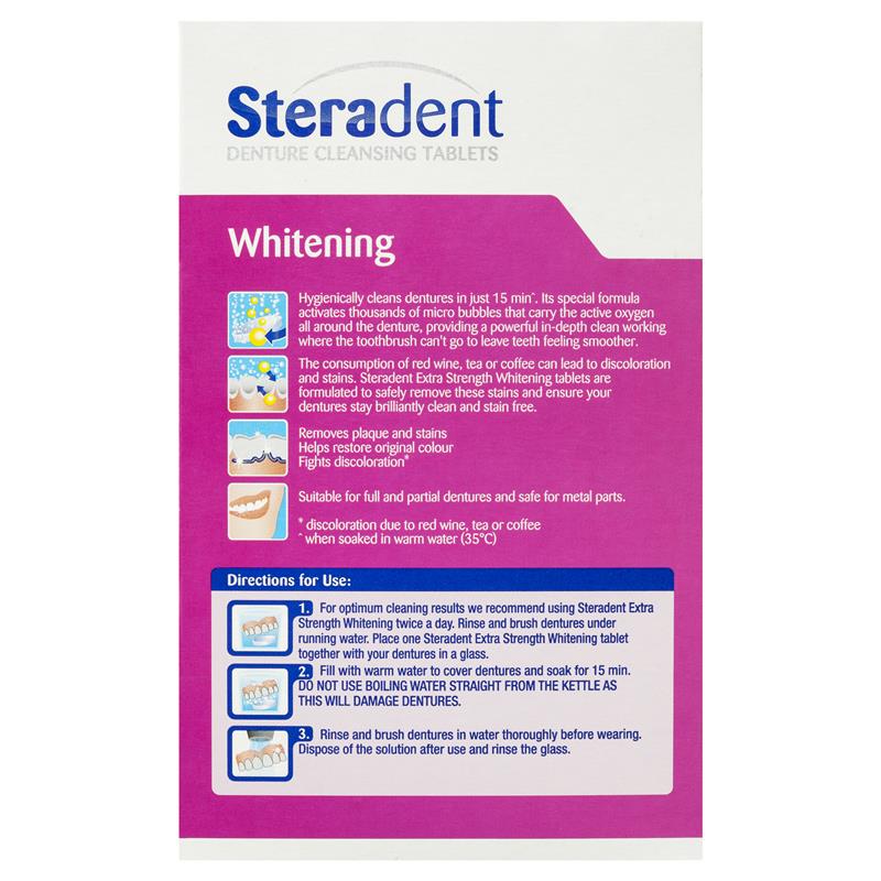 Load image into Gallery viewer, Steradent Extra Strength Denture Care Cleansing Tablets Whitening 48 pack
