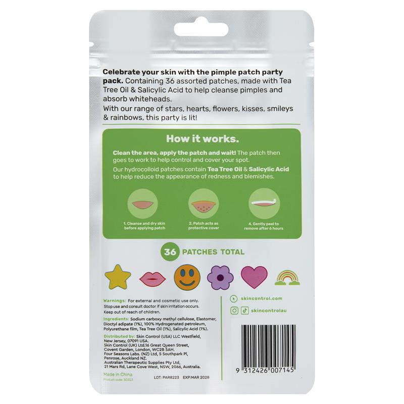 Load image into Gallery viewer, Skin Control Pimple Patch Party Pack 36 Patches
