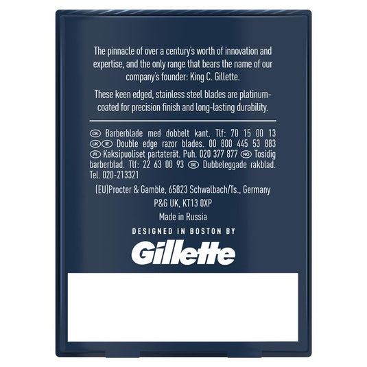 King C Gillette Double Edge Safety Razor Blades 10 Pack