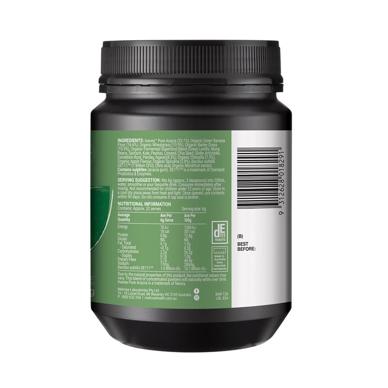 Load image into Gallery viewer, Melrose Essential Green Biotic Powder 195g
