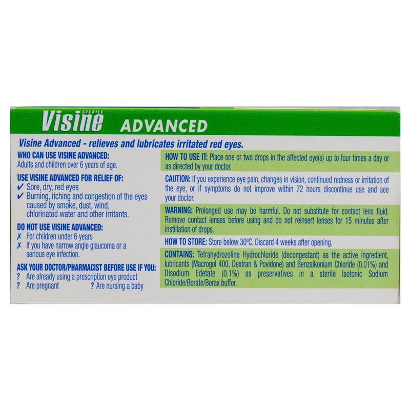 Load image into Gallery viewer, Visine Advanced Relief Eye Drops 15mL
