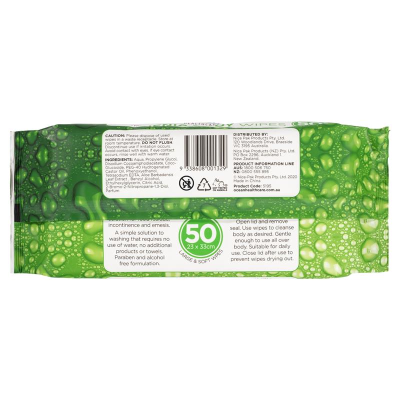 Load image into Gallery viewer, Ocean Healthcare Adult Wipes 50 Pack
