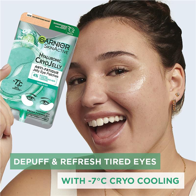 Load image into Gallery viewer, Garnier Skin Active Hyaluronic Cryo Jelly Cooling Eye Mask 5g
