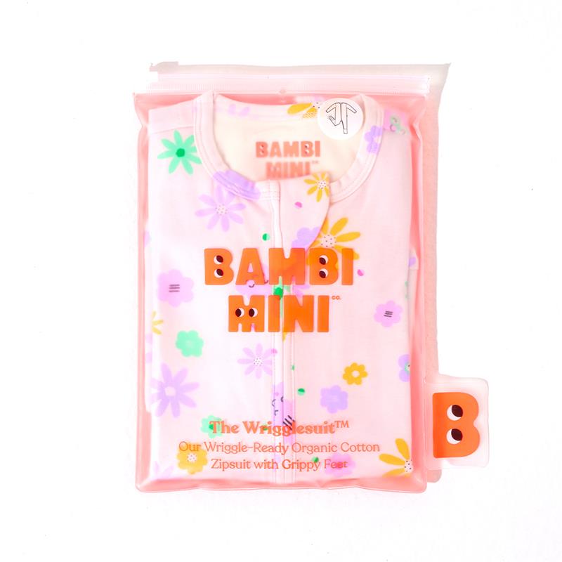 Load image into Gallery viewer, Bambi Mini Co. Wrigglesuit Girls Pink Neon Floral 3-6
