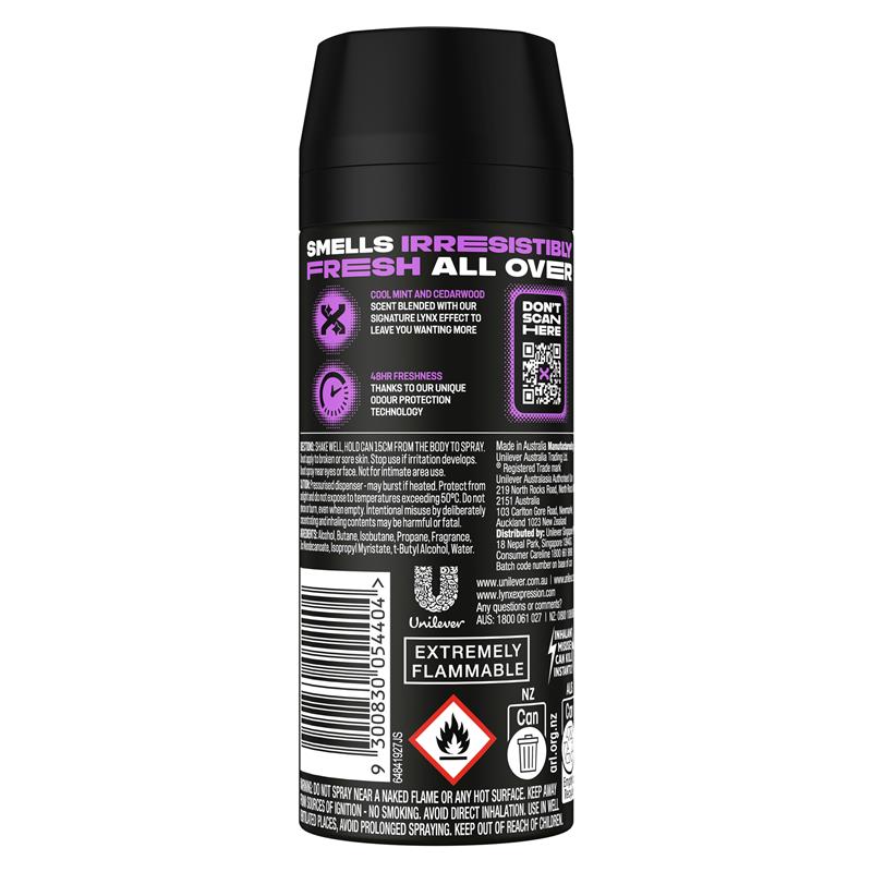 Load image into Gallery viewer, Lynx Deodorant Black Night 165ml
