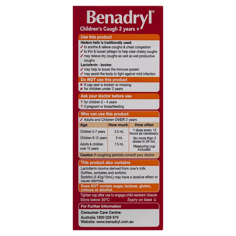 Load image into Gallery viewer, Benadryl Childrens Cough Liquid 200ml
