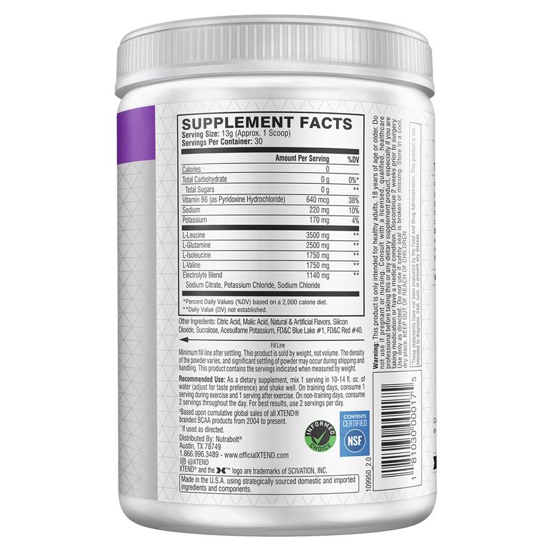 Load image into Gallery viewer, Xtend BCAA Glacial Grape 30 Serves
