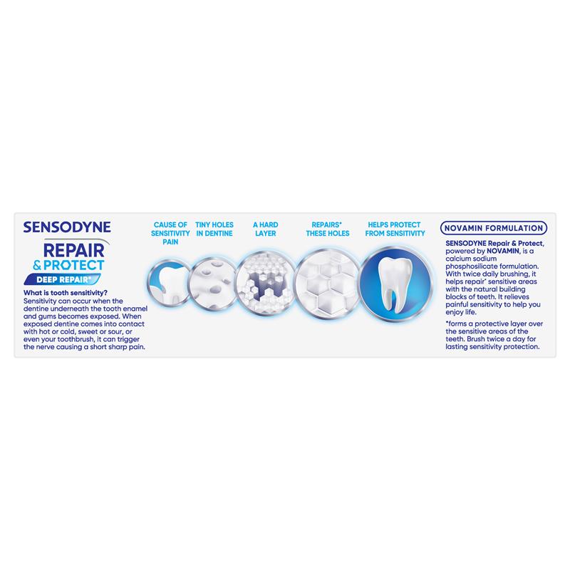 Load image into Gallery viewer, Sensodyne Sensitive Teeth Pain Repair &amp; Protect Toothpaste 100g

