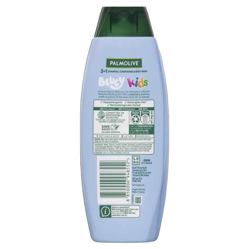 Load image into Gallery viewer, Palmolive 3 in 1 Kids Bluey Shampoo Conditioner &amp; Body Wash
