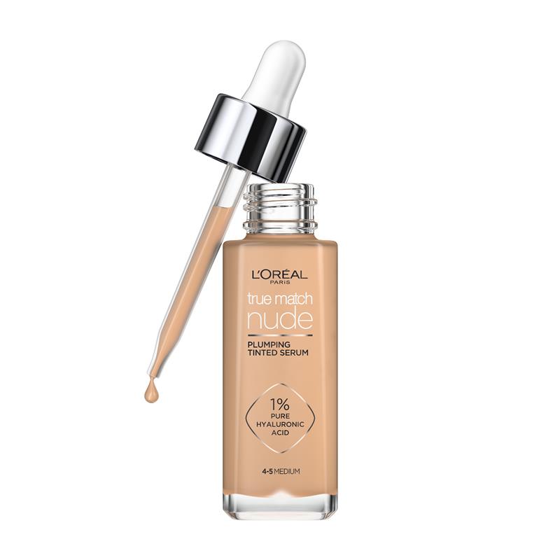 Load image into Gallery viewer, L'Oreal Paris True Match Nude Plumping Tinted Serum 4-5 Medium
