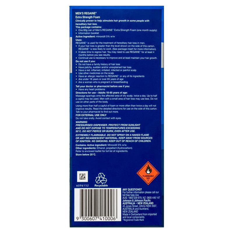 Load image into Gallery viewer, Regaine Mens 5% Minoxidil Foam Hair Regrowth Treatment 60g
