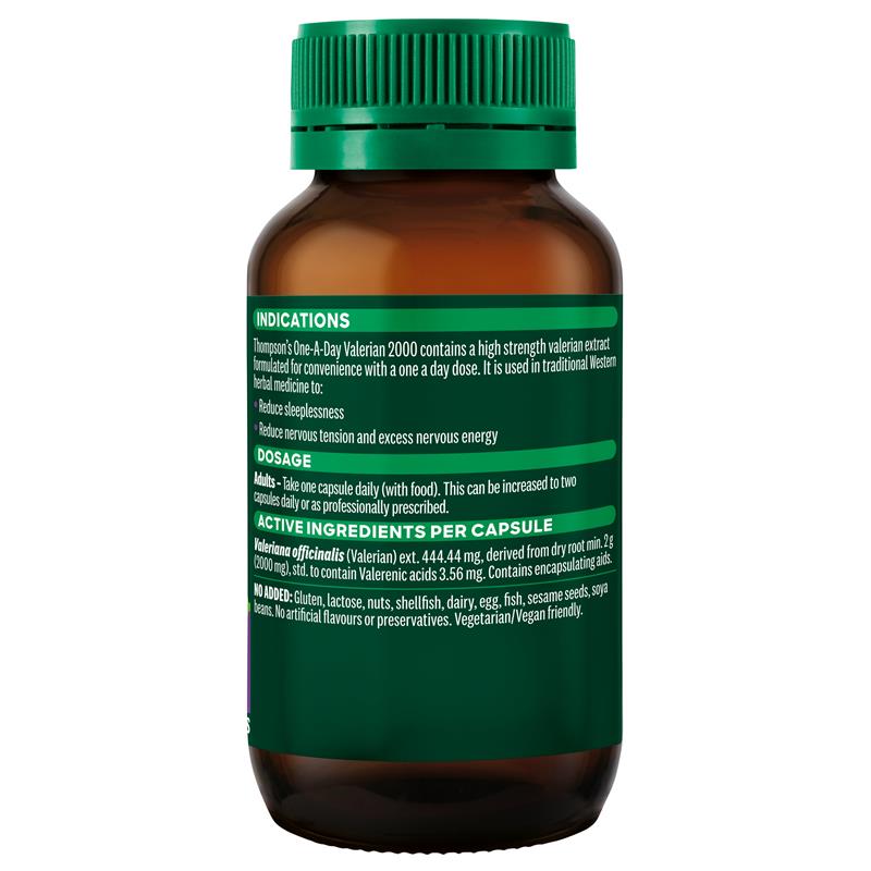 Load image into Gallery viewer, Thompson's One-A-Day Valerian 2000mg 60 Capsules
