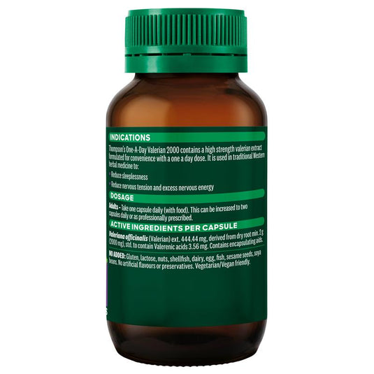 Thompson's One-A-Day Valerian 2000mg 60 Capsules