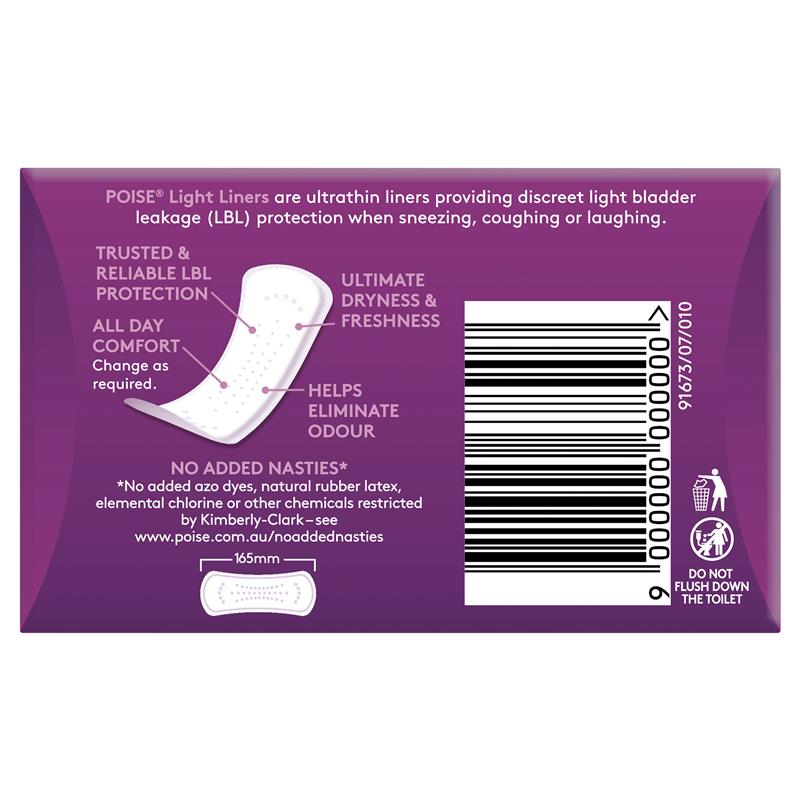 Load image into Gallery viewer, Poise Liners Light 18 Pack
