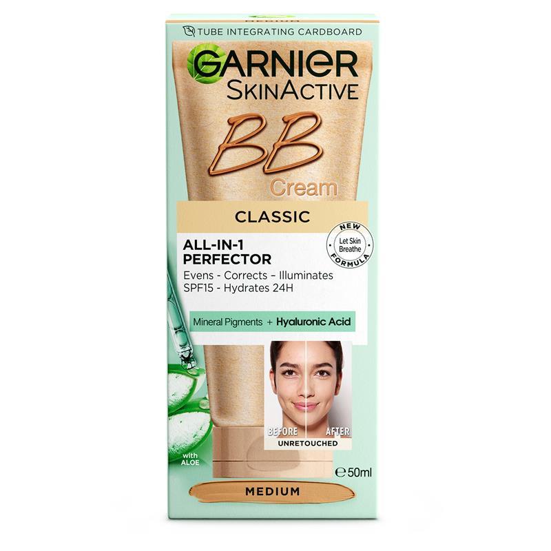 Load image into Gallery viewer, Garnier BB Cream All-In-One Perfector Classic Medium SPF 15 50mL
