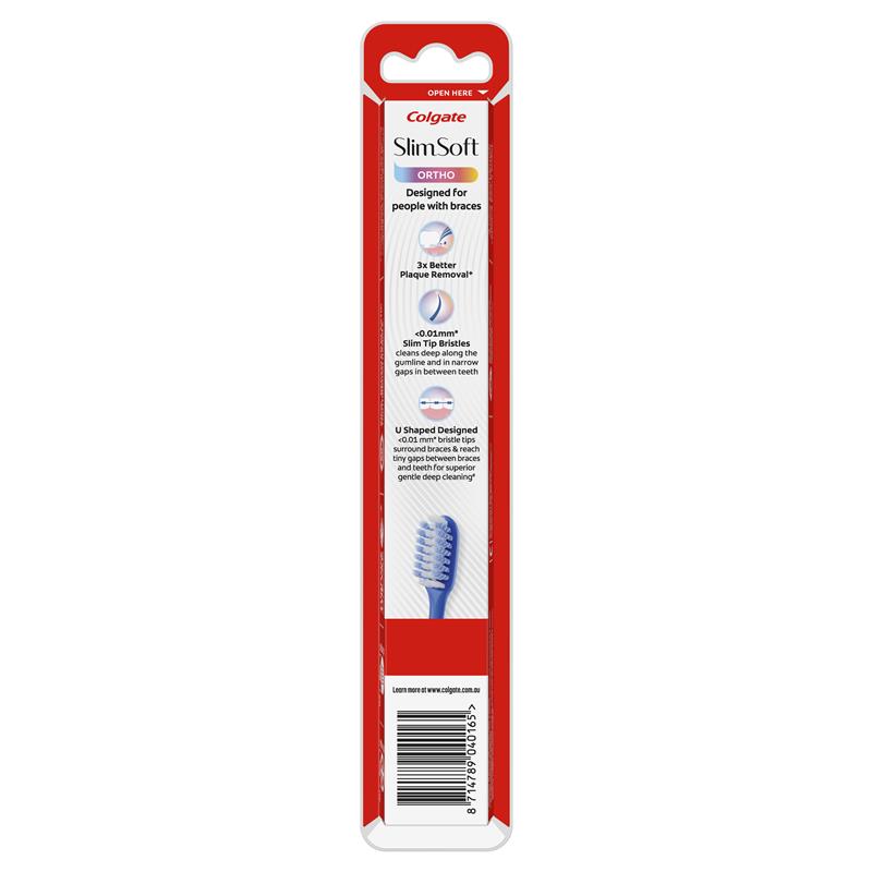 Load image into Gallery viewer, Colgate Toothbrush Slim Soft Orthodontic Exclusive Ultra Soft Bristles
