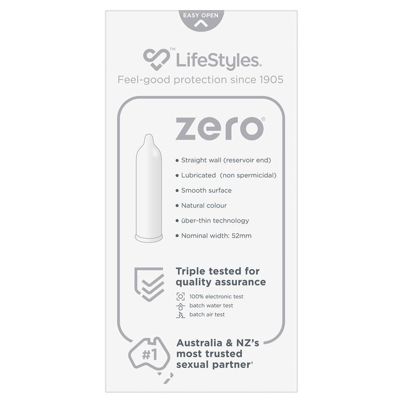 Load image into Gallery viewer, LifeStyles Zero Condoms 10 Pack
