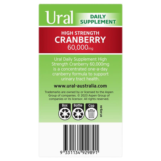 Ural High Strength Cranberry 60000mg 90 Capsules