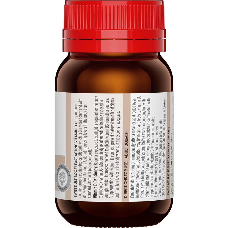 Load image into Gallery viewer, Swisse Ultiboost Fast Acting Vitamin D3 90 Tablets
