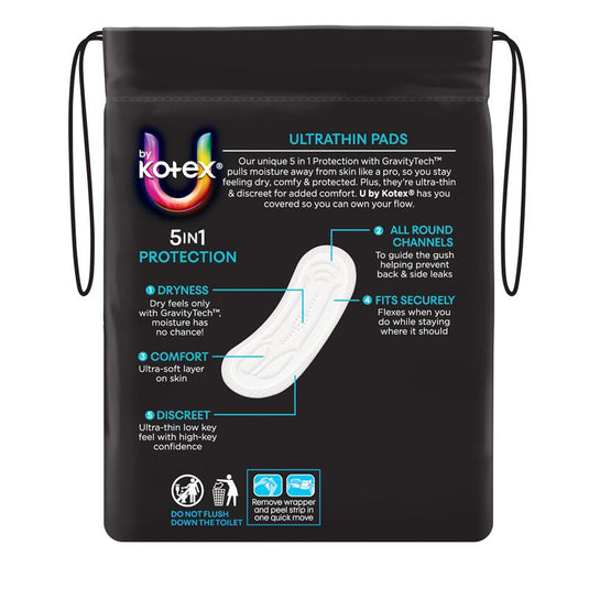 U By Kotex Ultrathins Pads Regular 14 Pack