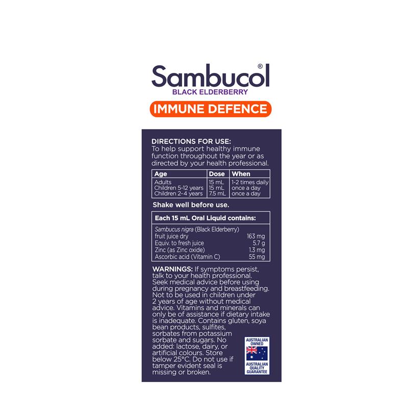 Load image into Gallery viewer, Sambucol Immune Defence - immunity liquid 250ml
