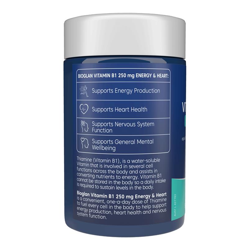 Load image into Gallery viewer, Bioglan Vitamin B1 250mg 75 Tablets
