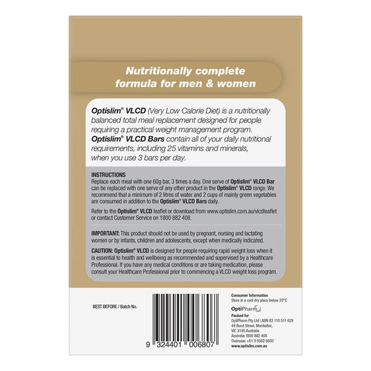Optislim VLCD Bar Cappuccino Crunch 5 Pack