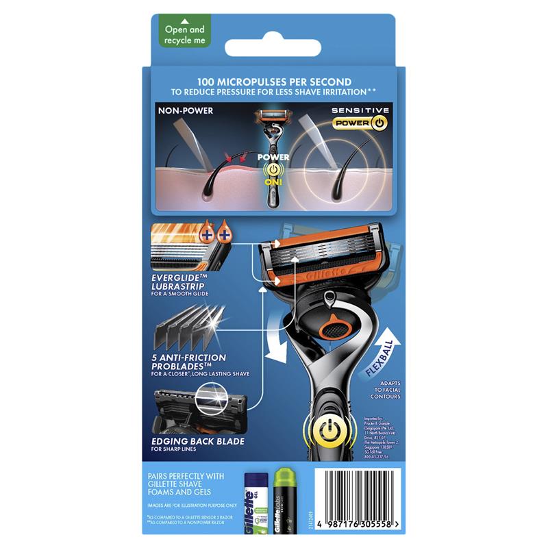 Load image into Gallery viewer, Gillette Proglide Power Razor +2 Blades
