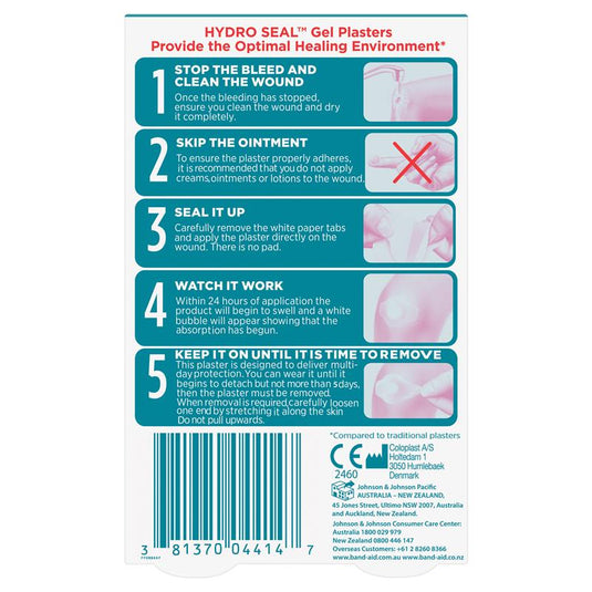 Band-Aid Advanced Healing Hydro Seal Gel Plasters Regular 10 Pack