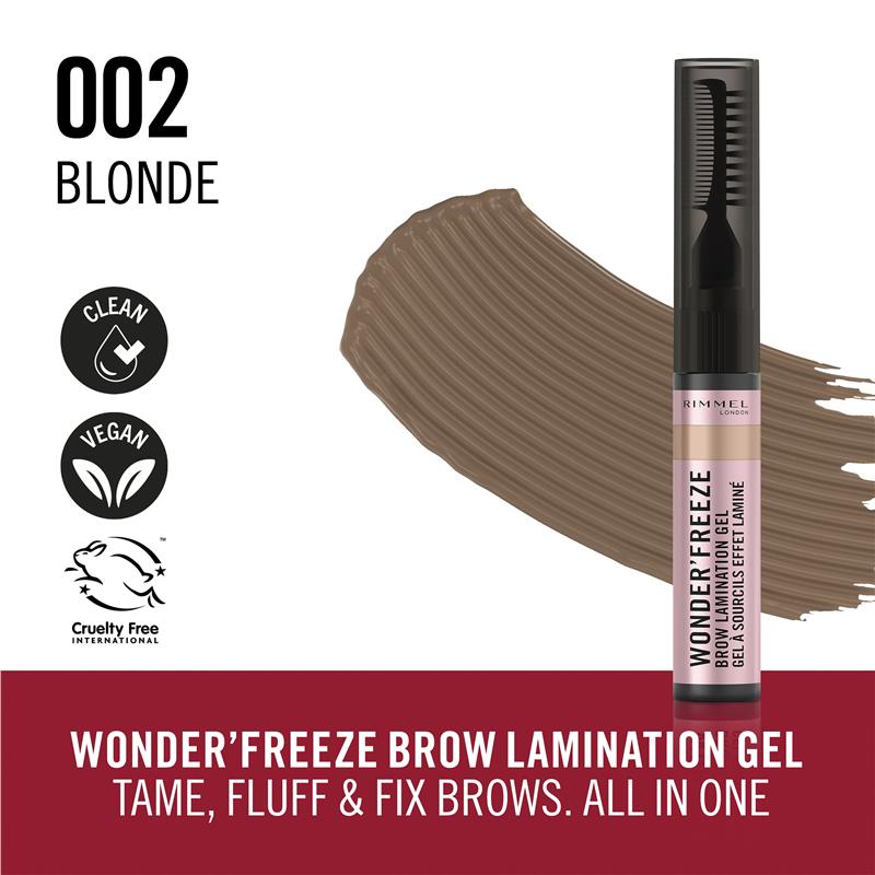 Load image into Gallery viewer, Rimmel Wonder Freeze Brow Lamination Gel 002 Blonde
