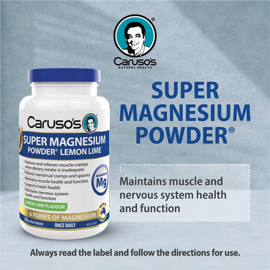 Carusos Super Magnesium Powder Lemon/Lime 250g