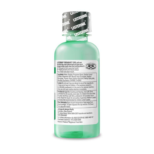 Listerine Mouthwash Freshburst Zero 100ml