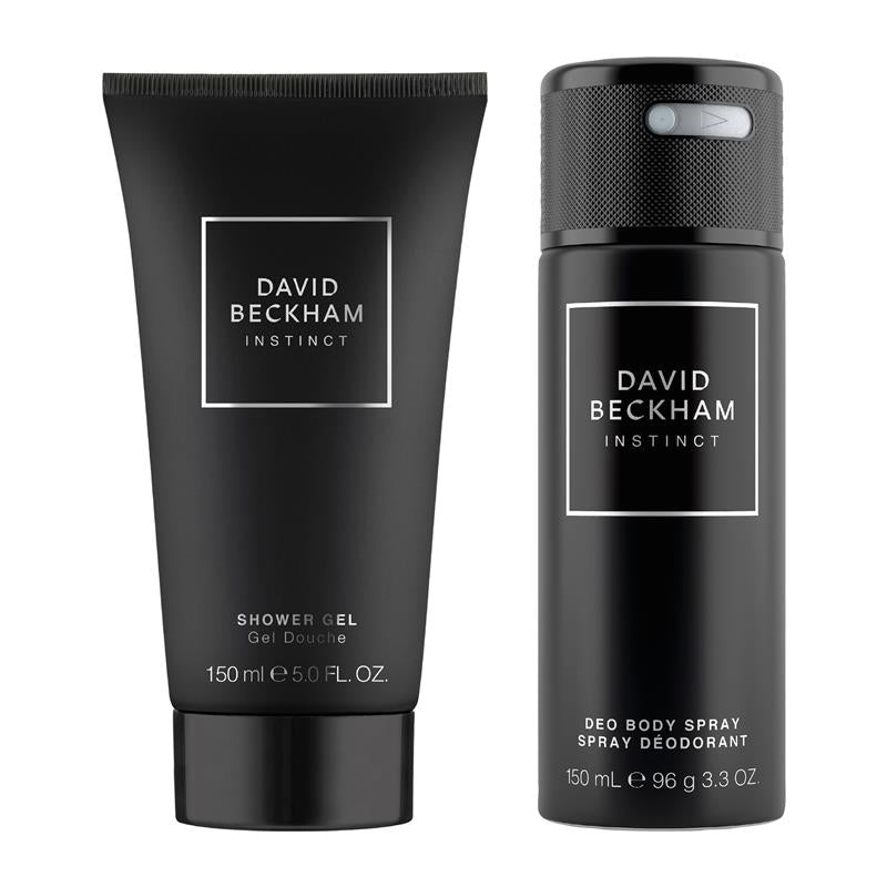 Load image into Gallery viewer, David Beckham Instinct Shower Gel And Body Spray Set 150ml Black Box
