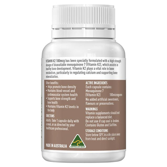 Healthy Care Vitamin K2 180mg 50 Capsules