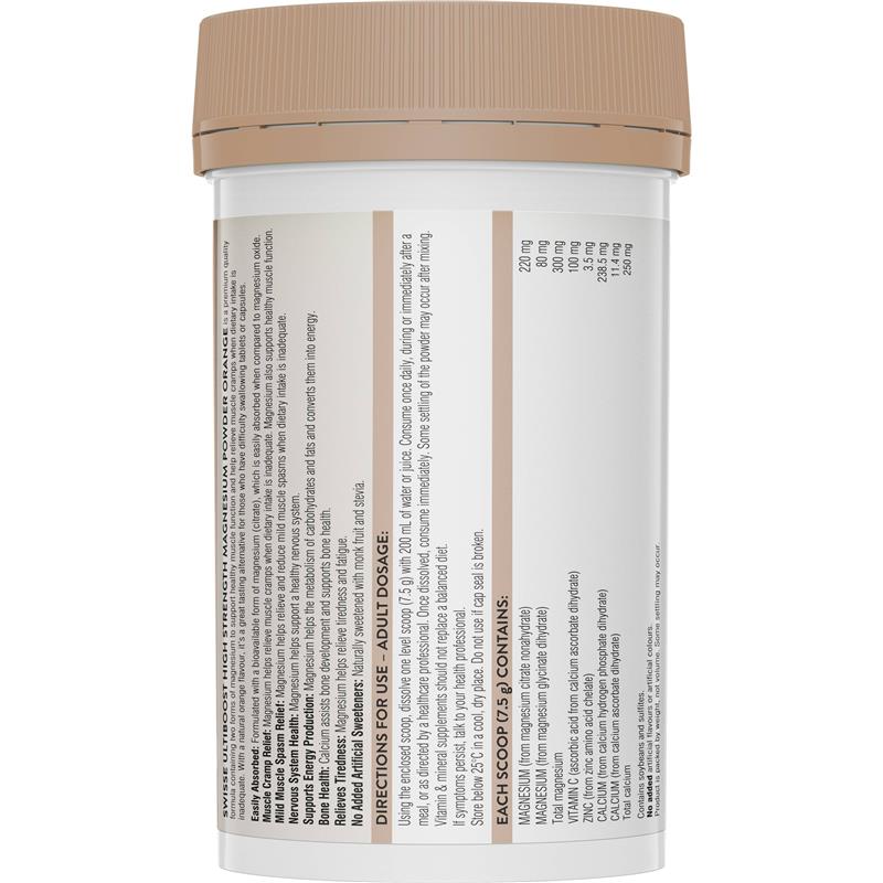 Load image into Gallery viewer, Swisse High Strength Magnesium Powder Orange 180g
