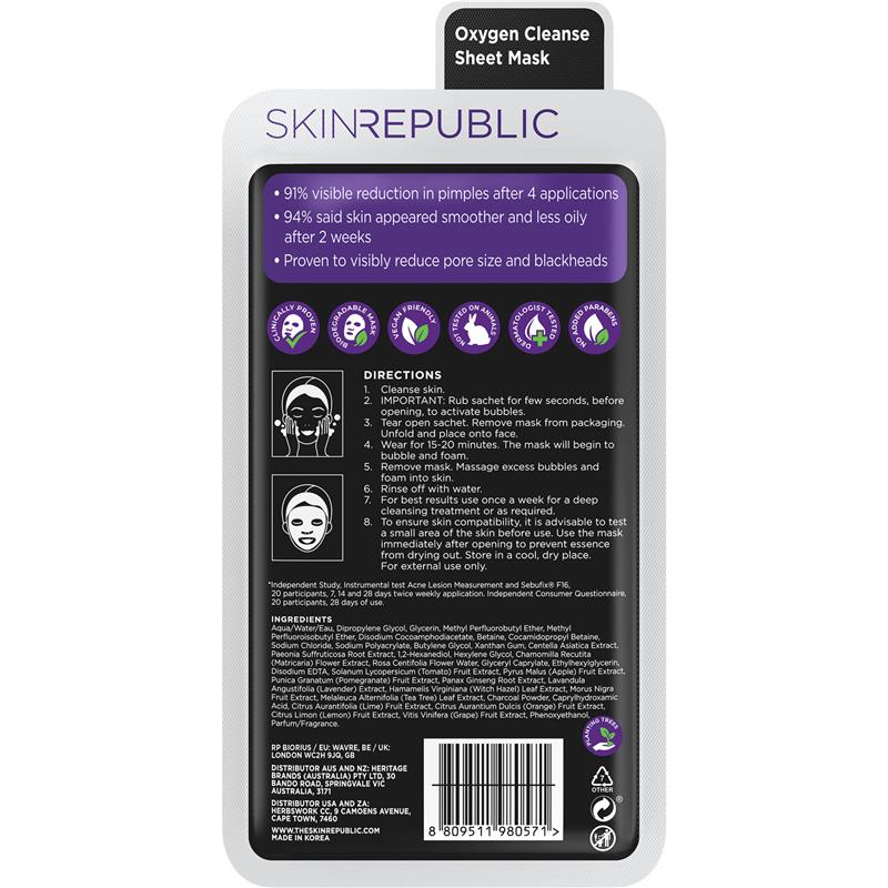Load image into Gallery viewer, Skin Republic Bubble Purifying Charcoal Face Mask
