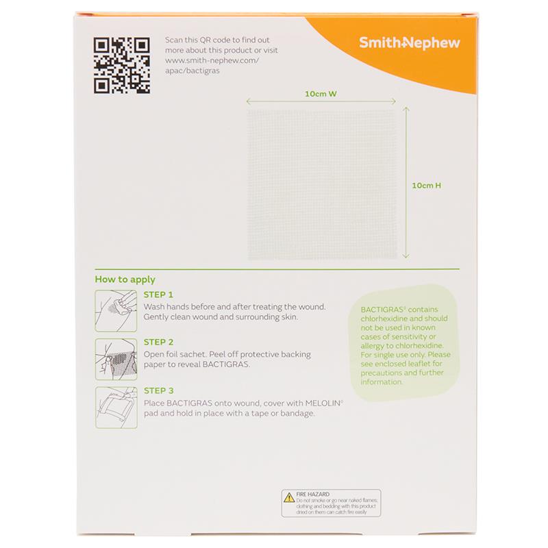Load image into Gallery viewer, Bactigras 10x10cm 3 Pack
