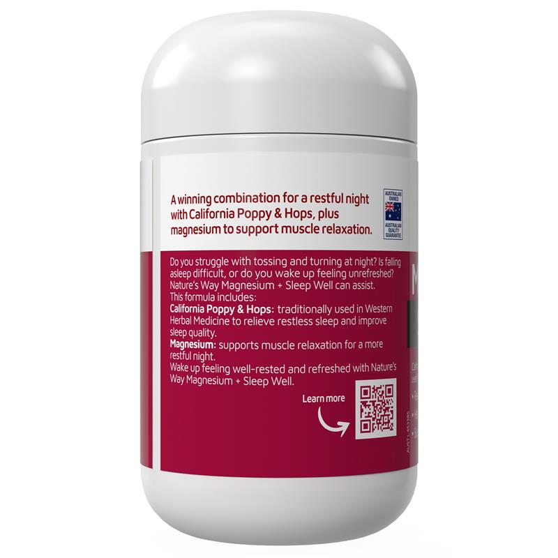 Load image into Gallery viewer, Nature's Way Magnesium + Sleep Well 60 Tablets
