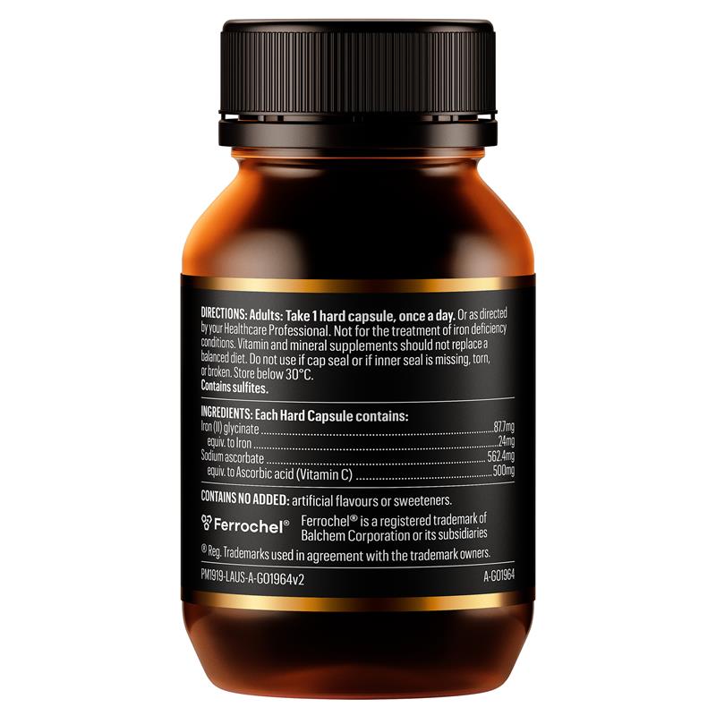 Load image into Gallery viewer, GO Healthy Iron + Vitamin C 30 Hard Capsules
